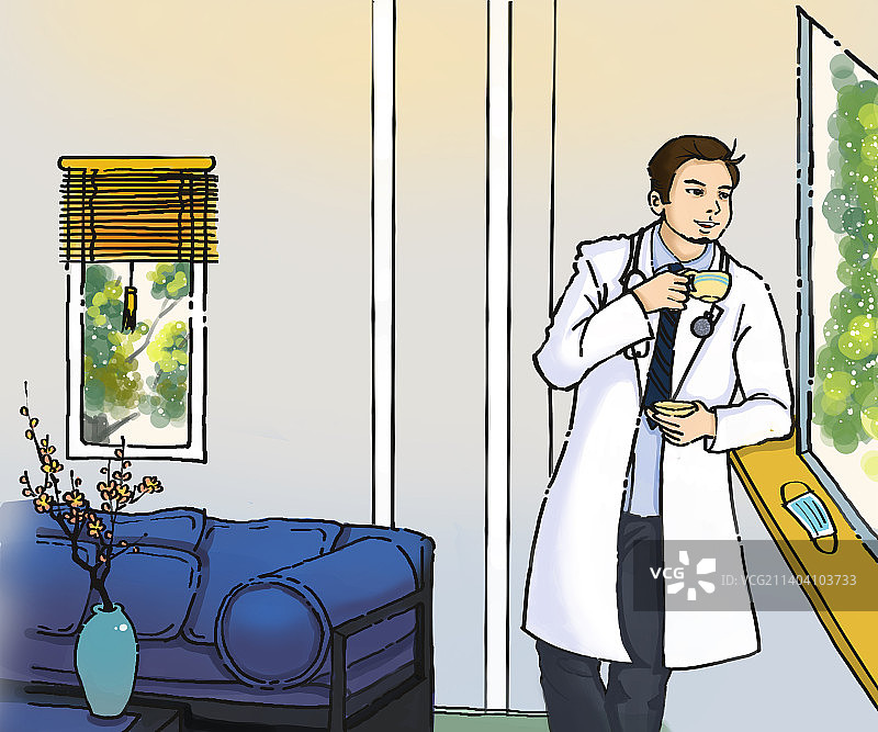 静待疫散，不负阳光图片素材