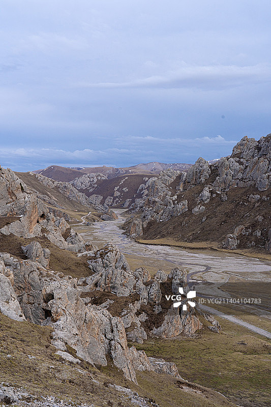中国西北青海天峻县神湖之源图片素材
