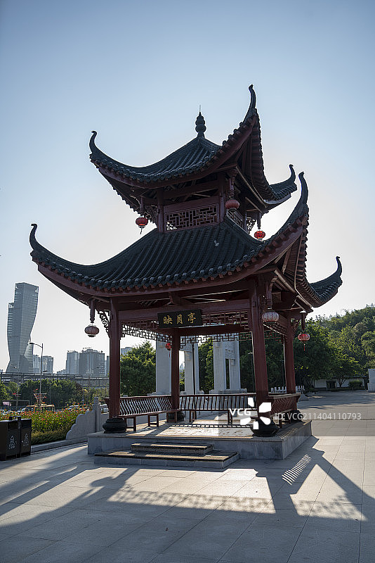 重庆照母山植物园映月亭图片素材