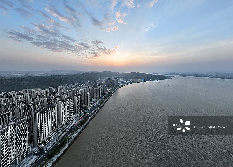 广东省汕头市濠江区潮汕历史文化博览中心航拍图片素材