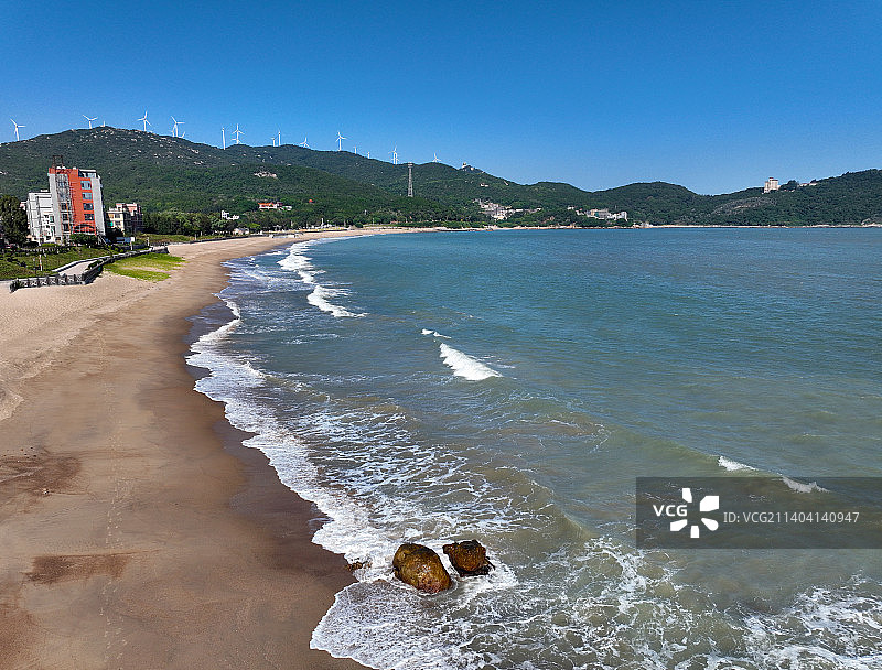 广东省汕头市南澳县宋井风景区航拍图片素材