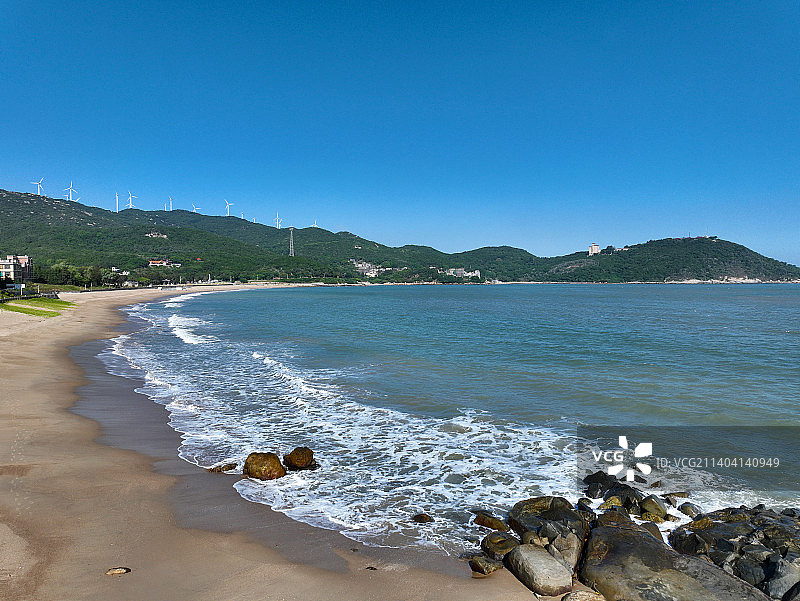 广东省汕头市南澳县宋井风景区航拍图片素材