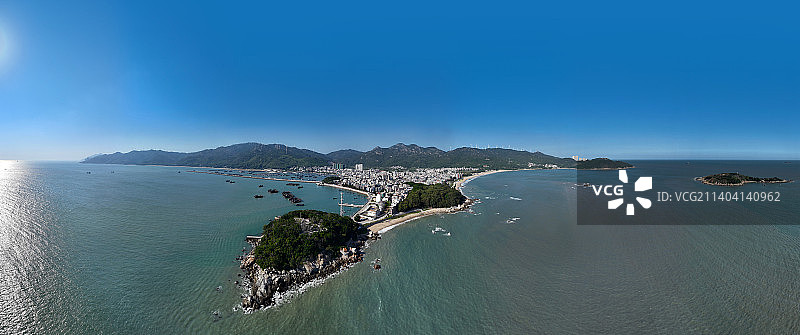 广东省汕头市南澳县宋井风景区航拍图片素材
