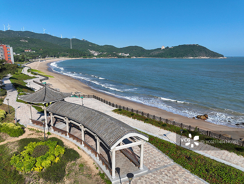 广东省汕头市南澳县宋井风景区航拍图片素材