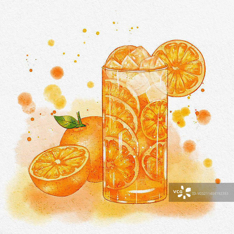 橙汁图片素材
