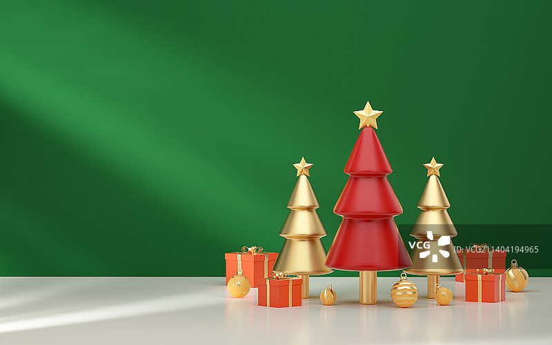 三维图形圣诞节日场景背景图片素材