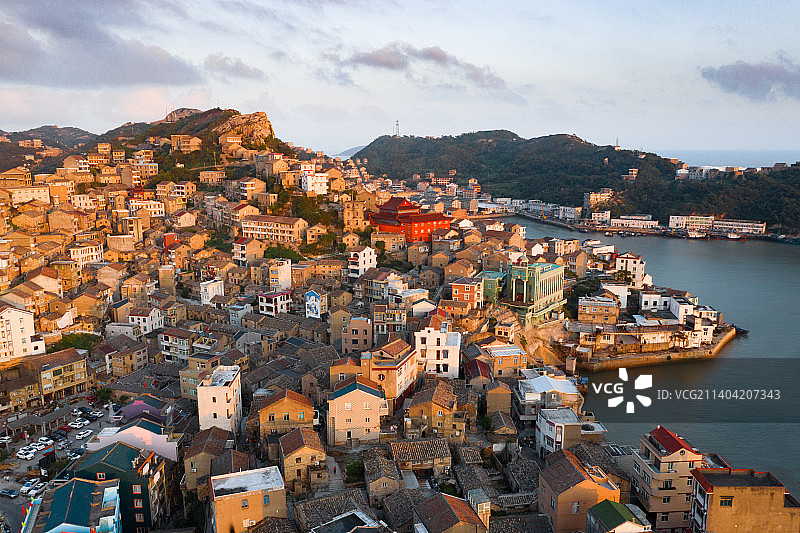 浙江省 温岭市 石塘镇 小箬村 渔村 码头图片素材