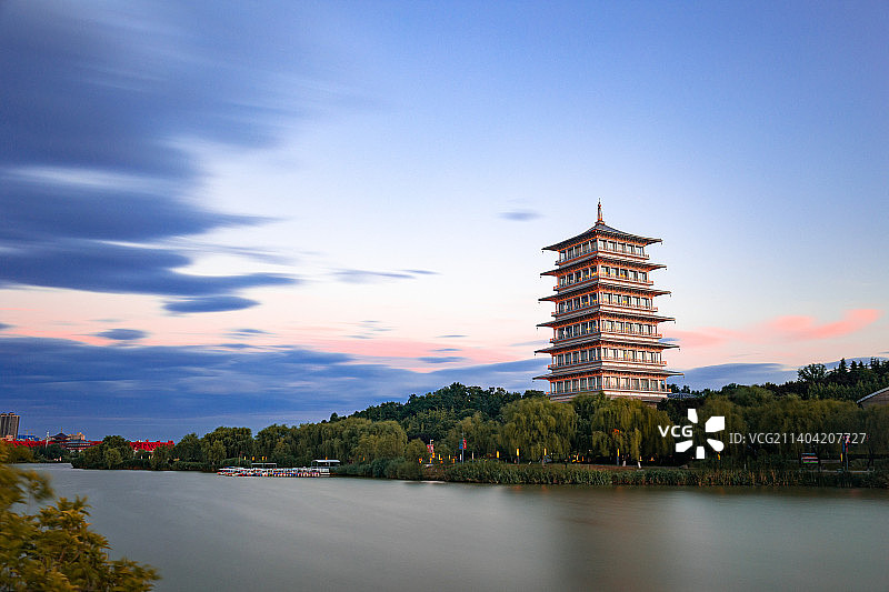 西安世博园长安塔图片素材