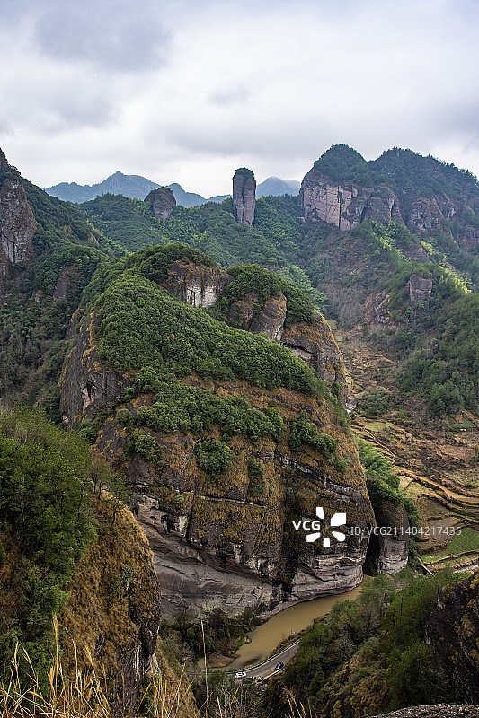 缙云岩门天柱峰图片素材