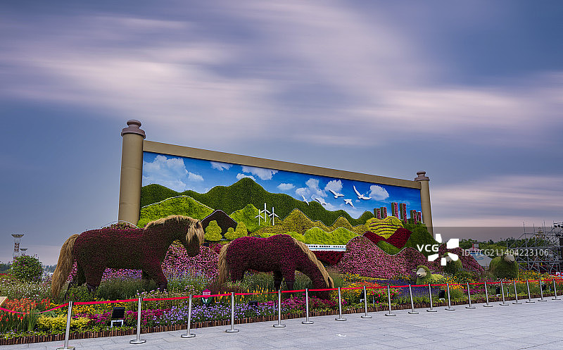 花坛，园艺，街景，呼和浩特园艺。图片素材