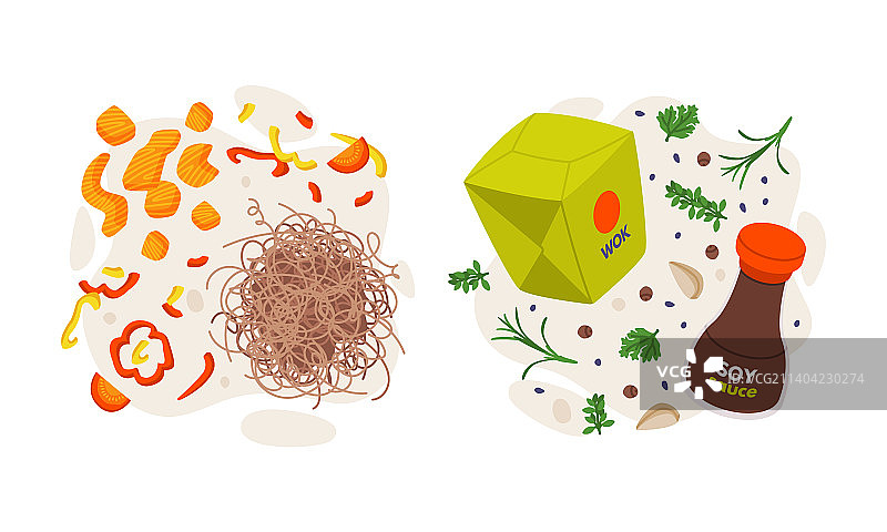 三文鱼椒面，酱油炒锅图片素材