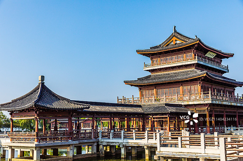 江苏苏州石湖景区风光图片素材