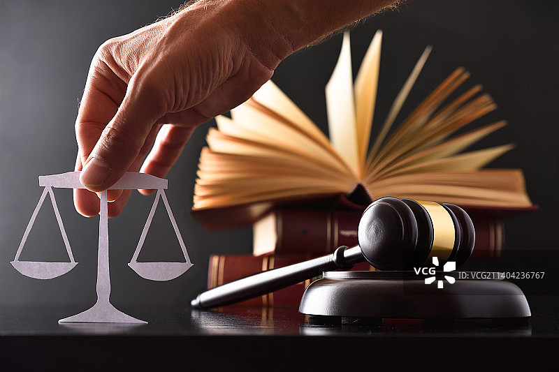 正义概念与法律图片素材