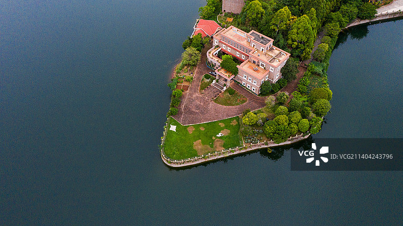 成都东部新区的龙泉湖图片素材