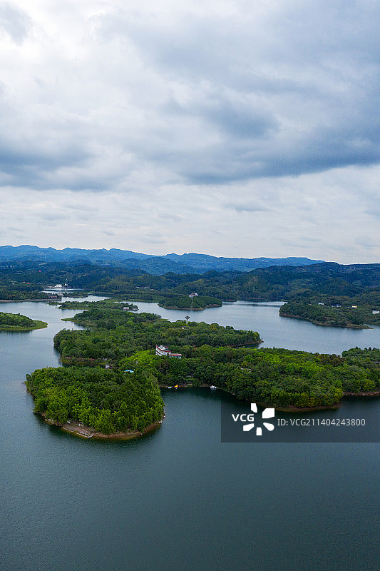 成都东部新区的龙泉湖图片素材