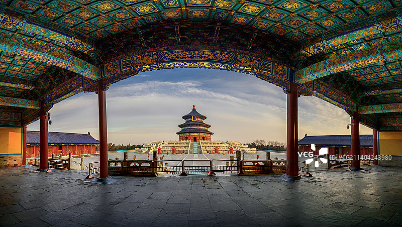 【元旦日的天坛】图片素材