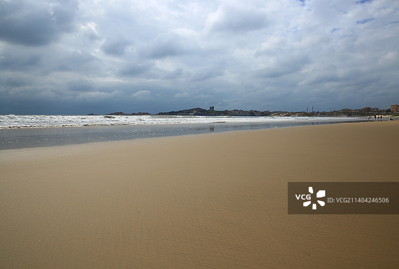 泉州市月亮湾沙滩景色图片素材