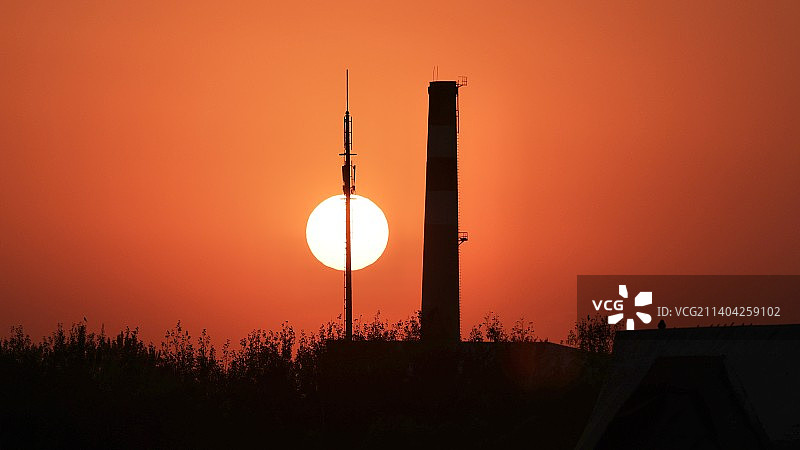 落日余晖图片素材