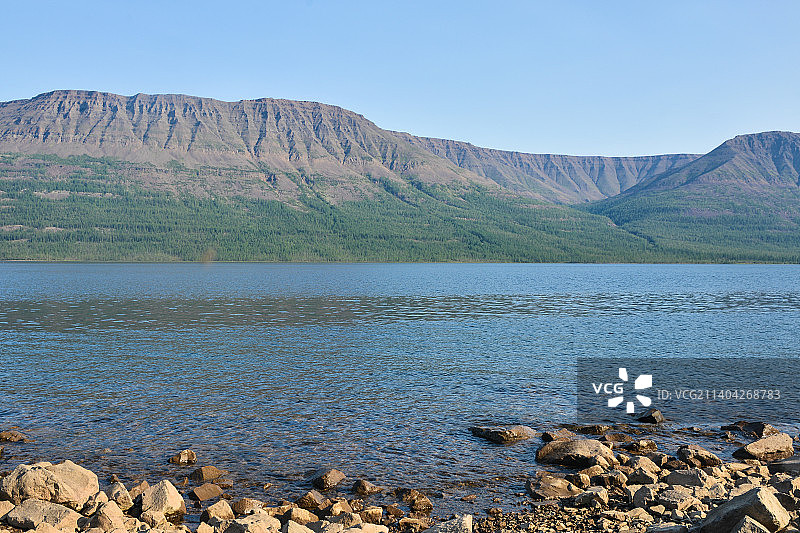 俄罗斯普托拉纳高原湖光山色美景图片素材