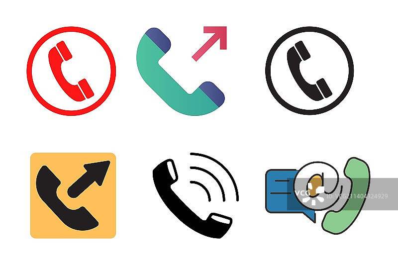 联系方式图标，红色圆角呼叫支持按钮图片素材