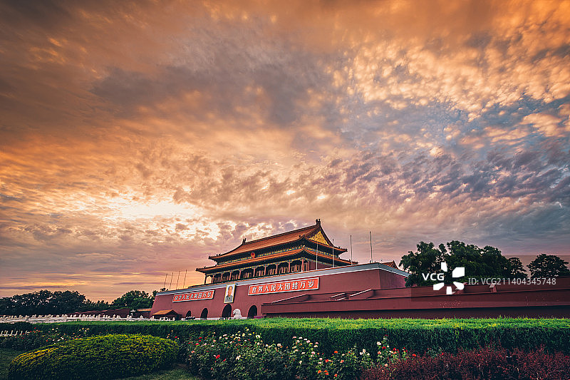 北京天安门国庆节日背景城市建筑历史文化传媒媒体广告创意风光色彩壁纸旅行旅游首都都市现代街道图片素材