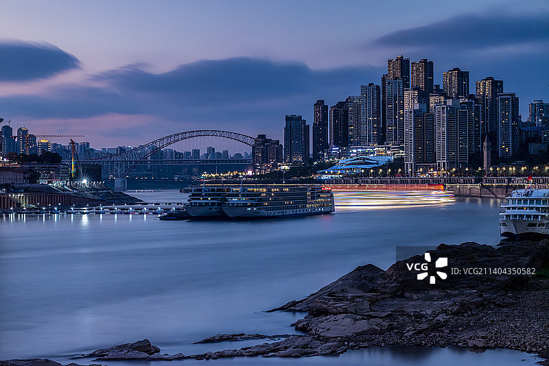 南滨路夜景图片素材