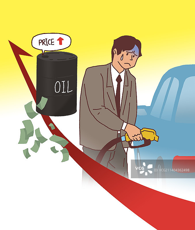 插画：早期经济教育，经济视角，经济衰退，经济增长，社会两极分化，通货膨胀图片素材