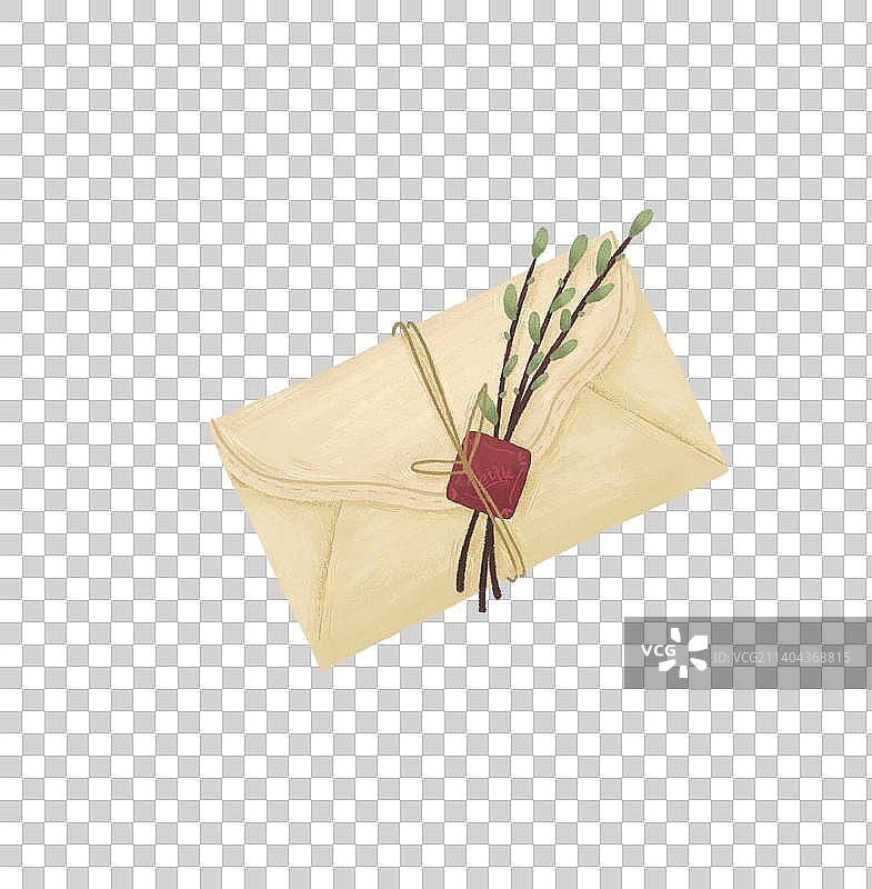 小清新插画信封设计图片素材