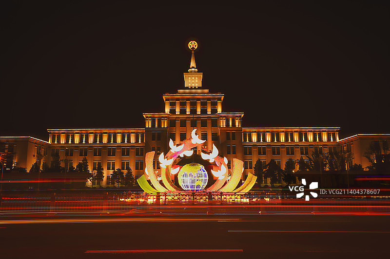 国庆中呼唤和平-军博馆图片素材