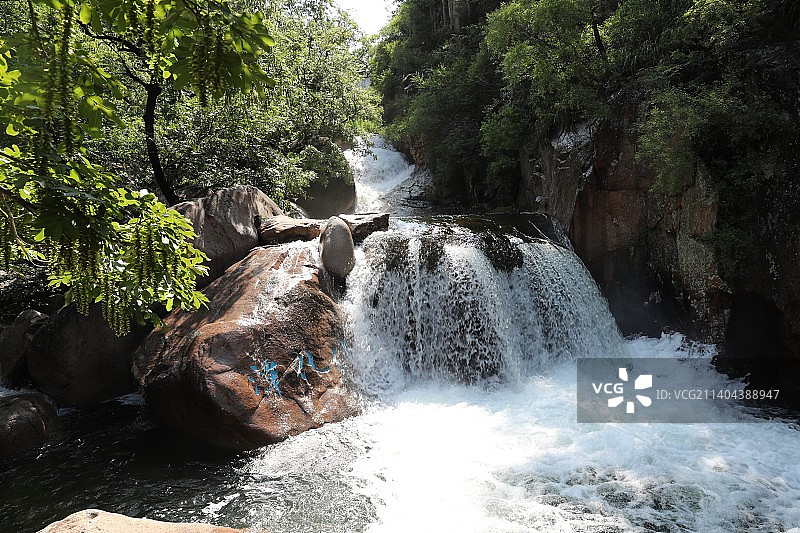 青岛崂山北九水图片素材