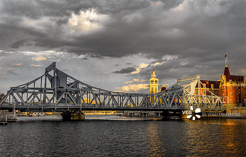 天津海河风光图片素材