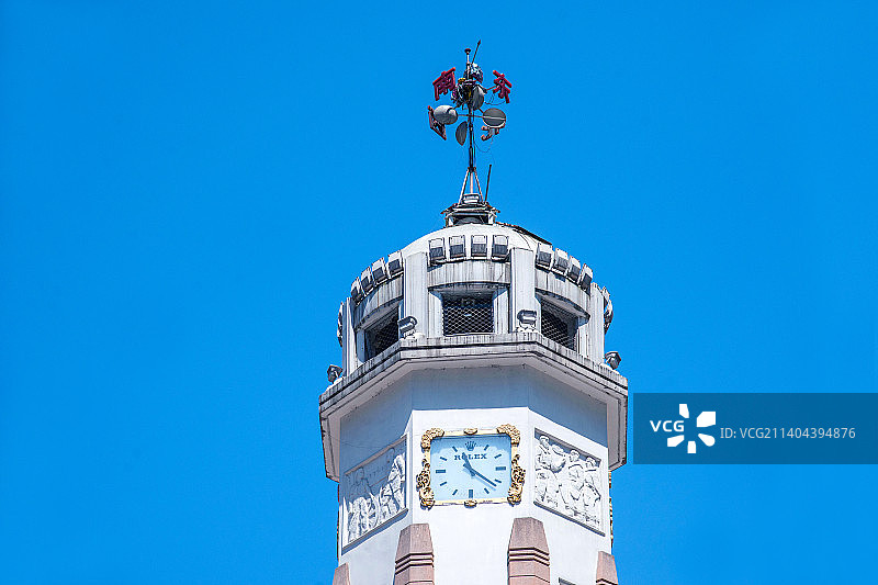 重庆市标志性建筑“解放碑”及商业区的群楼图片素材