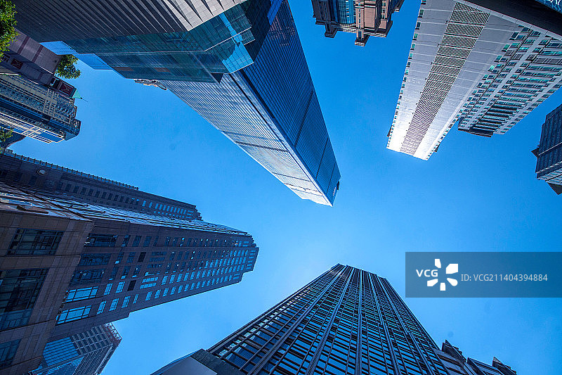 重庆市渝中区解放碑商业区的群楼图片素材