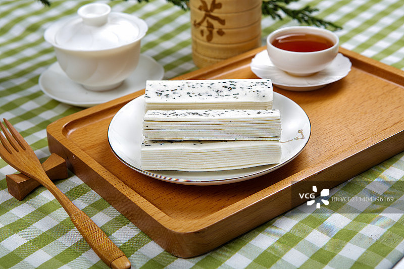 少量美味的云片糕图片素材