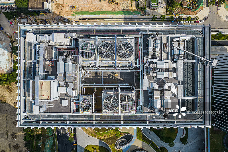 楼顶设施 楼顶新风系统 楼顶空调外机图片素材