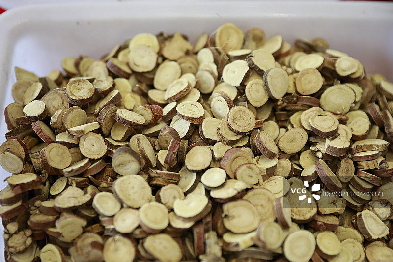 甘草切片是一种中草药图片素材