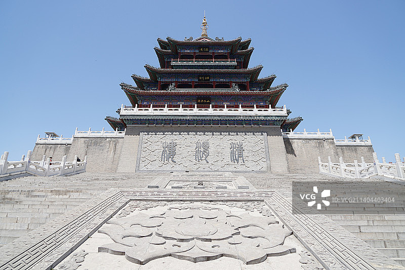 陕西咸阳精渭楼图片素材