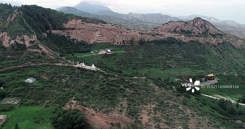 甘肃张掖：马蹄寺图片素材