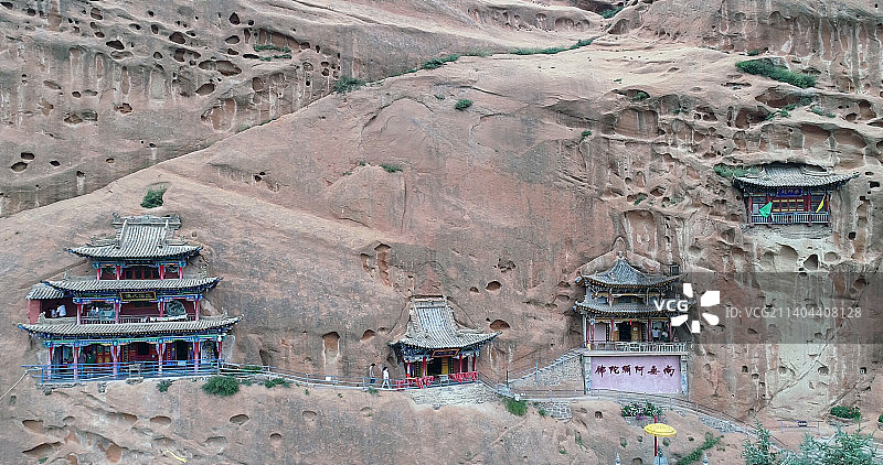 甘肃张掖：马蹄寺图片素材