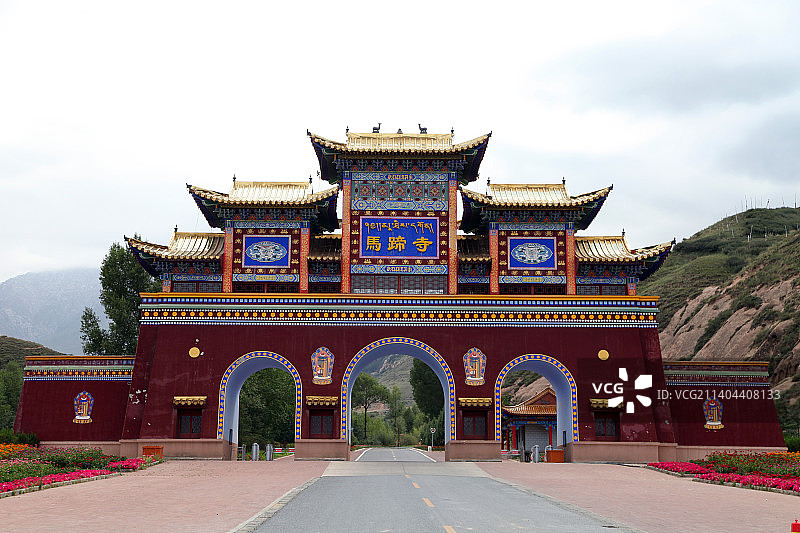 甘肃张掖：马蹄寺图片素材