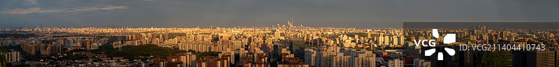 北京夕阳全景图片素材