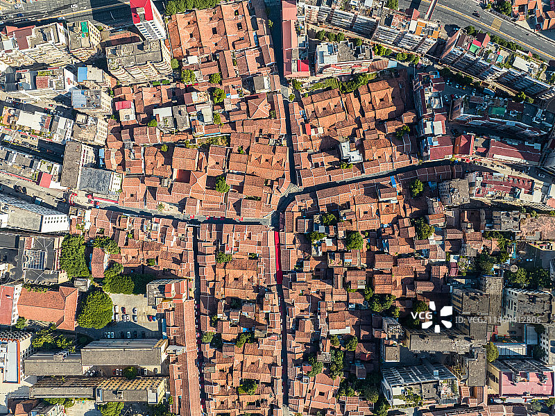 福建莆田兴化府历史文化街区航拍图片素材