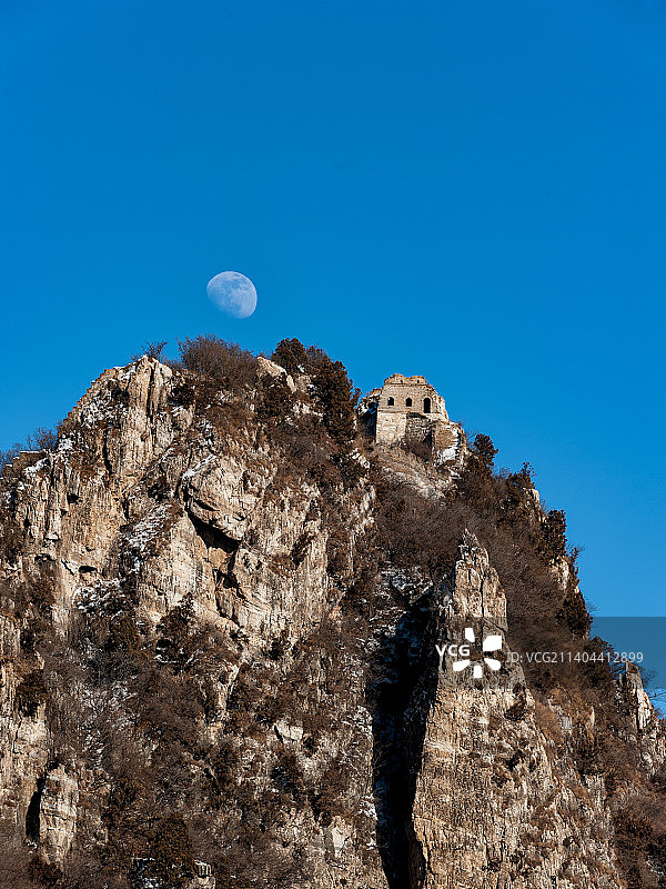 箭扣之月图片素材