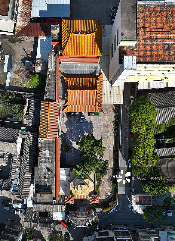 广东省汕头市龙湖区证果寺腾辉塔航拍图片素材