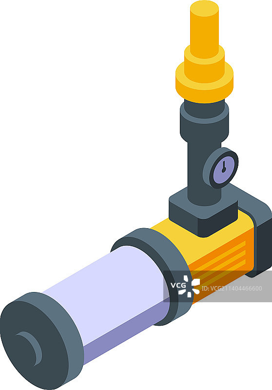 农场软管水系统2.5D图标图片素材