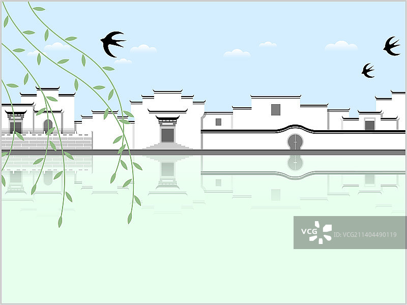 徽派建筑古建图片素材