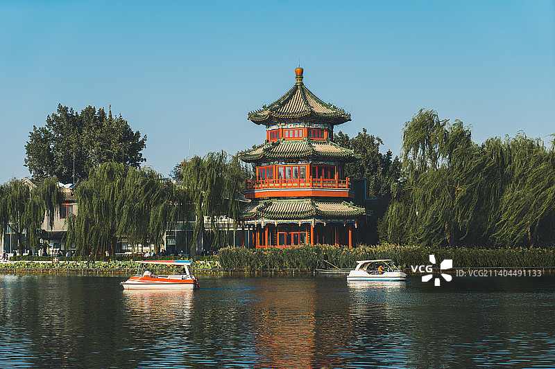 北京什刹海后海国庆假期随拍图片素材