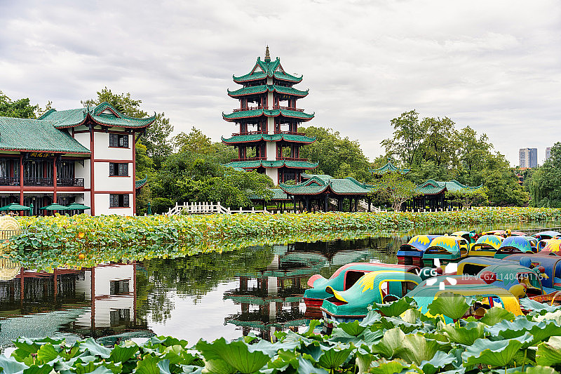 新都桂湖公园图片素材