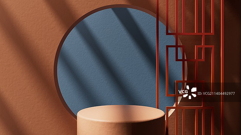 iDSTORE-3D渲染国风电商数字场景产品展示背景图片素材