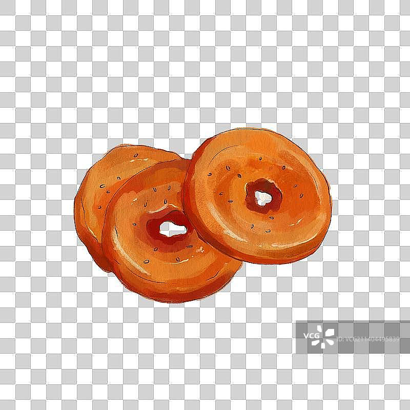 武汉过早面窝插画元素图片素材